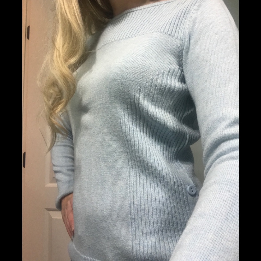 Ann Taylor factory medium baby blue sweater